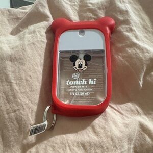 NWT Red Power Mist Hand Sanitizer key chain